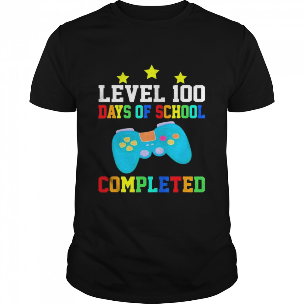 Video Gamer Student 100th Day Teacher 100 Days of School shirt