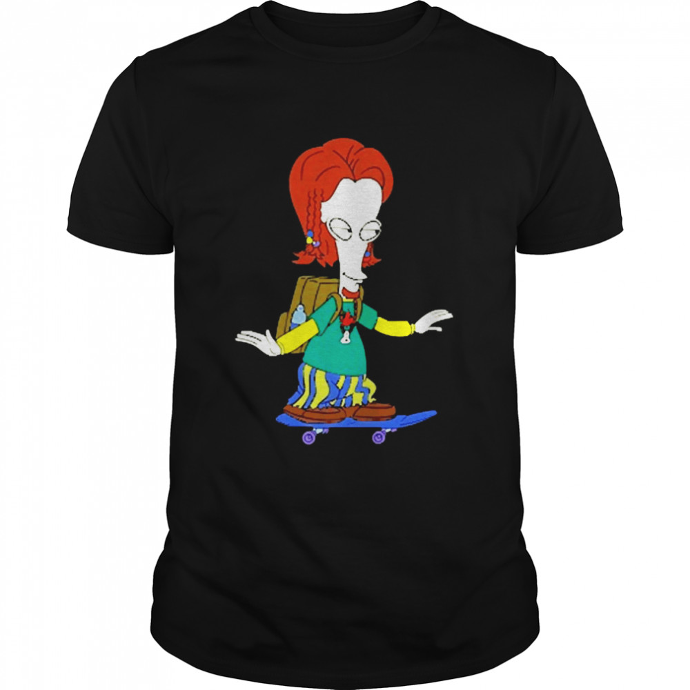 American Dad Skateboarding Roger Art Board Shirt