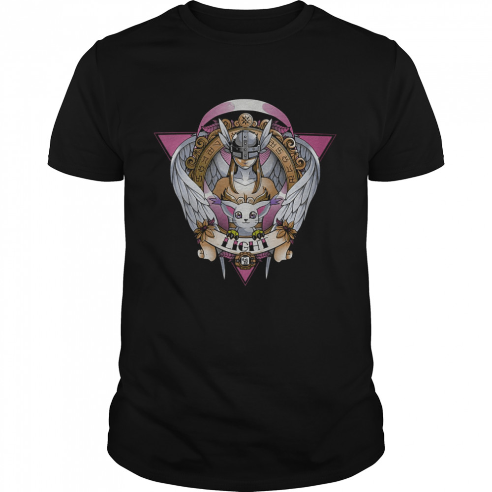 Angewomon Digimon Of Light Angel Wings Cat Gatomon Shirt