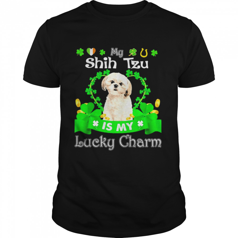 My Cream Shih Tzu Dog Is My Lucky Charm Patrick’s Day Shirt