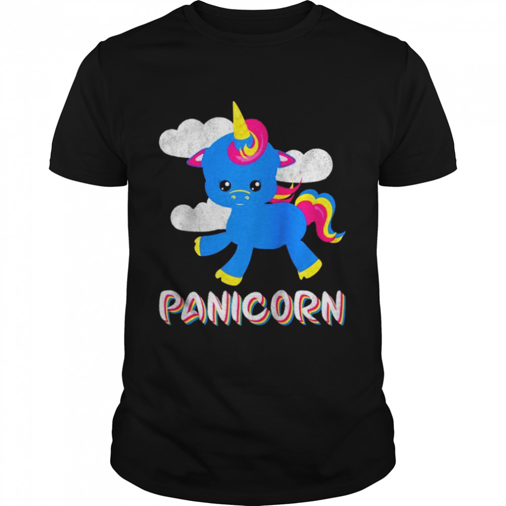 Pansexual Pride Flag Colors Panicorn LGBTQ Pan Shirt