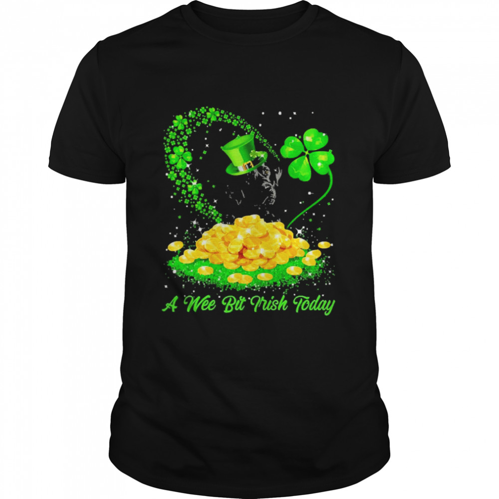 Irish Today Black Labrador Dog A Wee Bit Irish Today Shirt