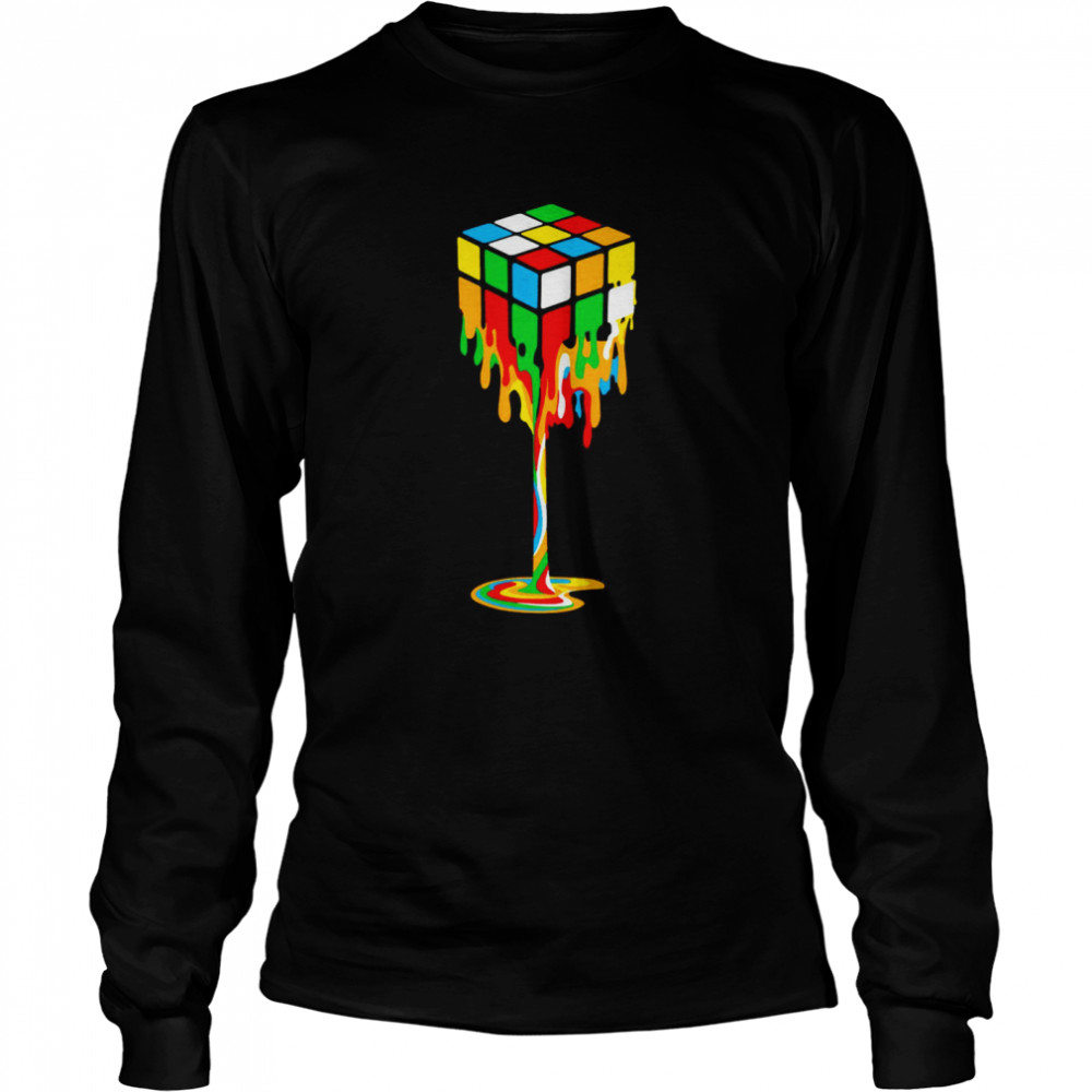 melting Puzzle Cube  Long Sleeved T-shirt