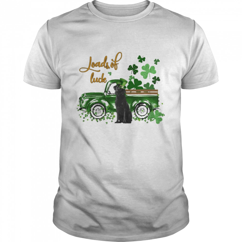 St. Patty’s Day Loads Of Luck Black Labrador T-shirt