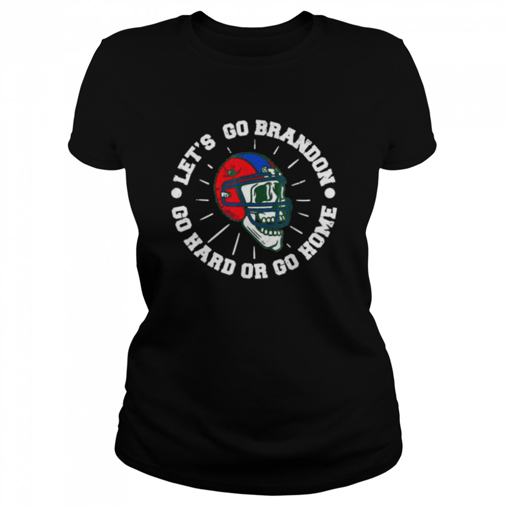 super Biden Skull Go HARD Or Go Home American Football  Classic Women's T-shirt