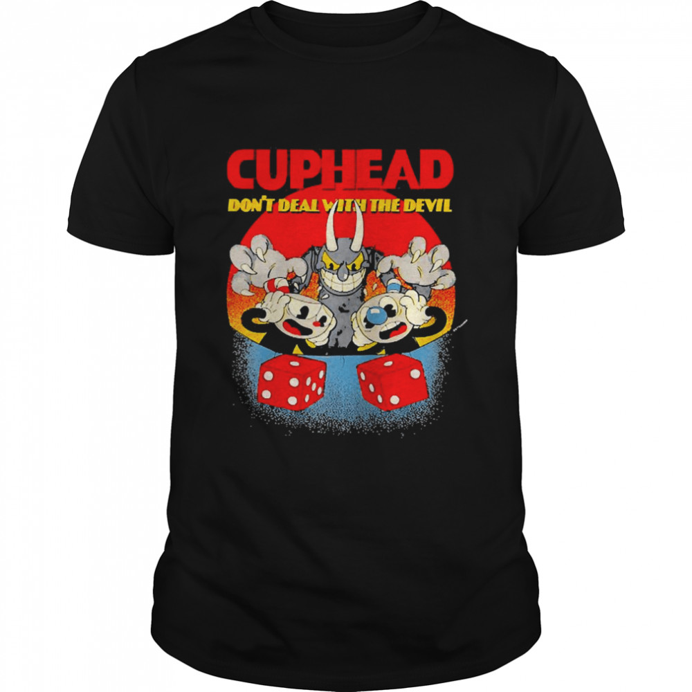 Cuphead And Mugman Devil’s Dice Video Game Raglan Baseball Shirt