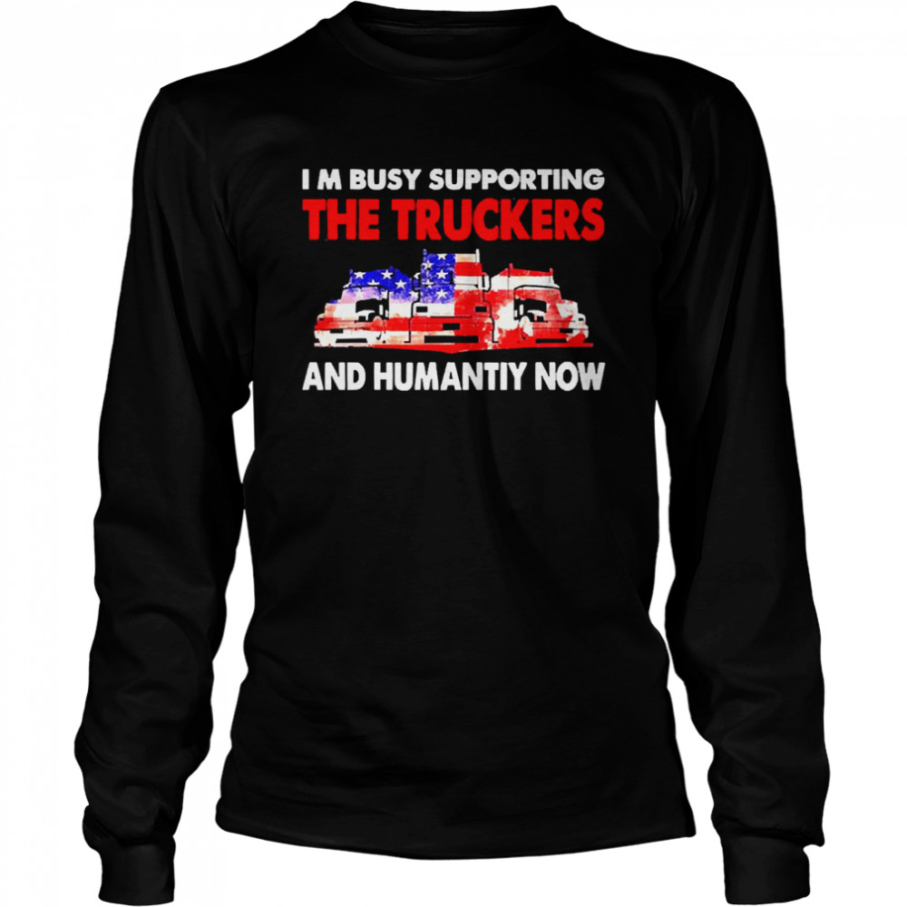 Freedom Convoy 2022 Canadian Truckers Support  Long Sleeved T-shirt