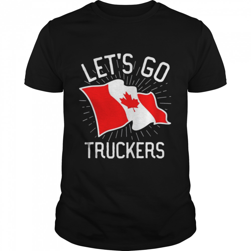 Freedom Convoy 2022 Lets Go Truckers Support Canada Flag shirt