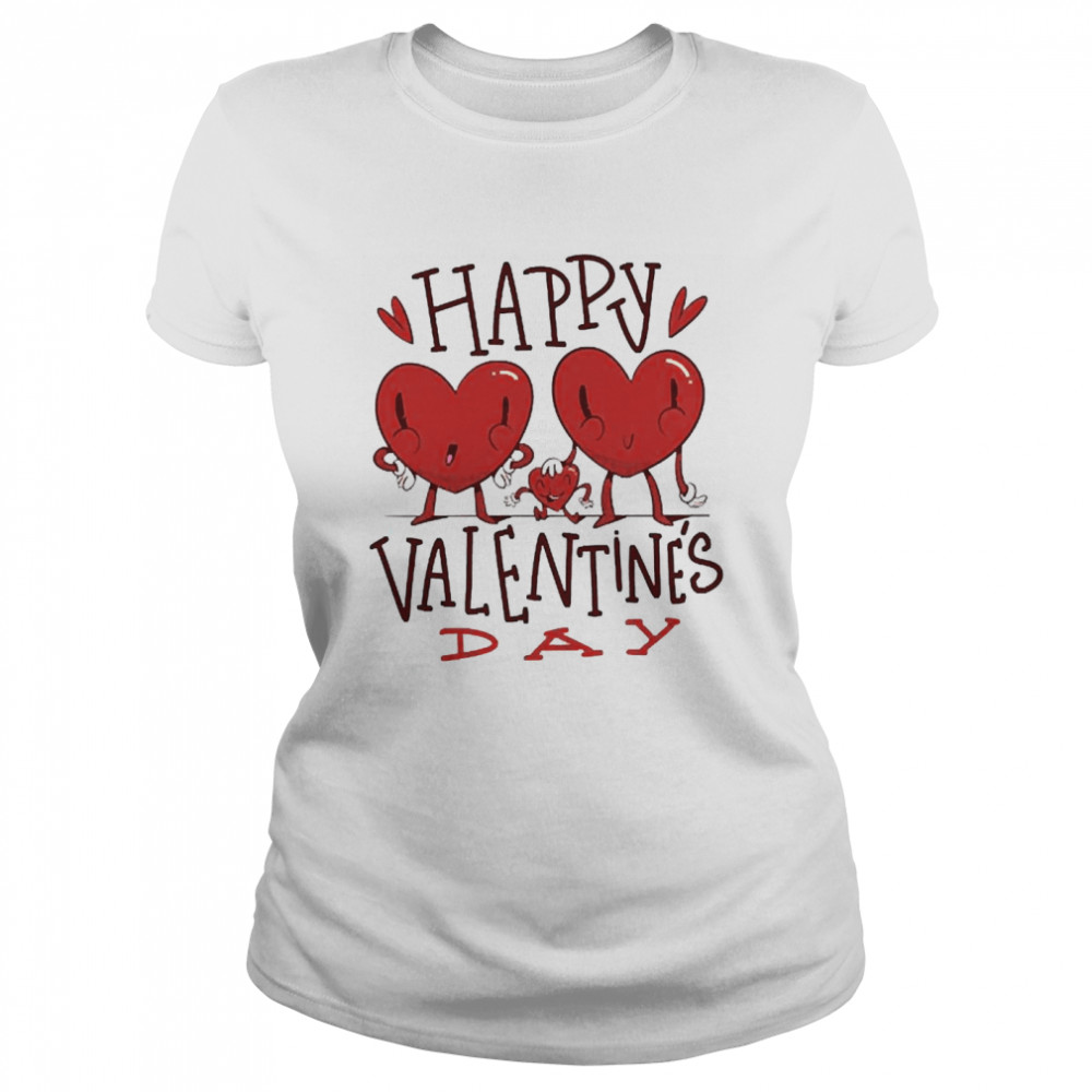 Happy Valentines Day Heart  Classic Women's T-shirt