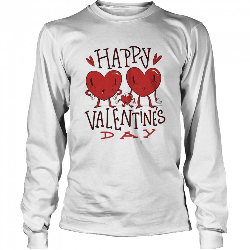 Happy Valentines Day Heart  Long Sleeved T-shirt