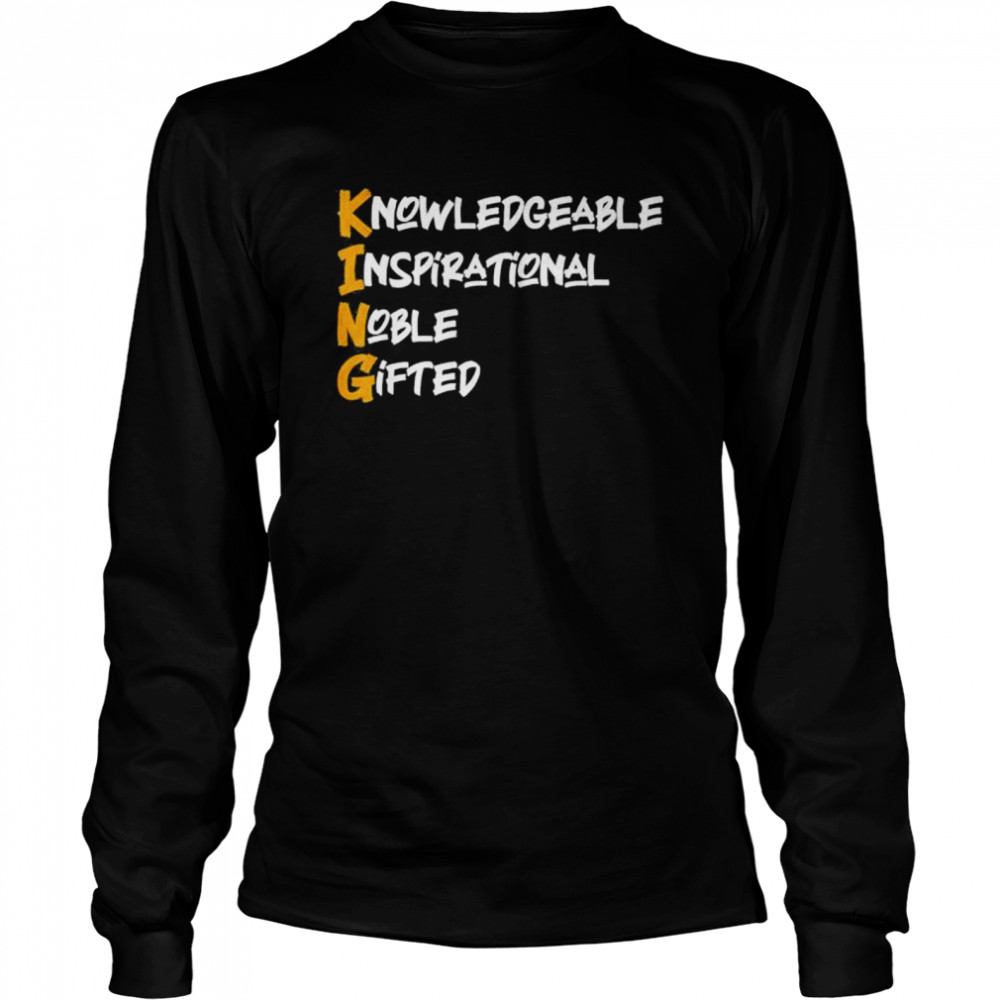 Knowledgeable Inspirational Noble Gifted 2022 shirt Long Sleeved T-shirt