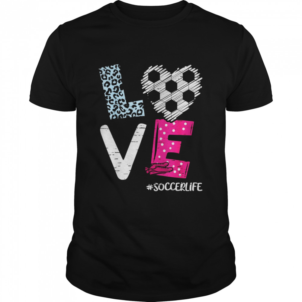 Love Soccer Coach Player Soccer Lifen Girls Shirt