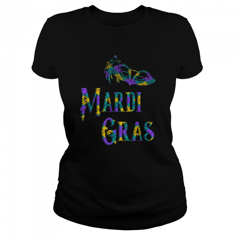 Mardi Gras Carnival Mask  Classic Women's T-shirt