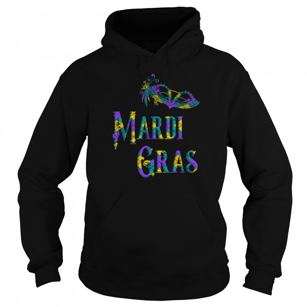 Mardi Gras Carnival Mask  Unisex Hoodie