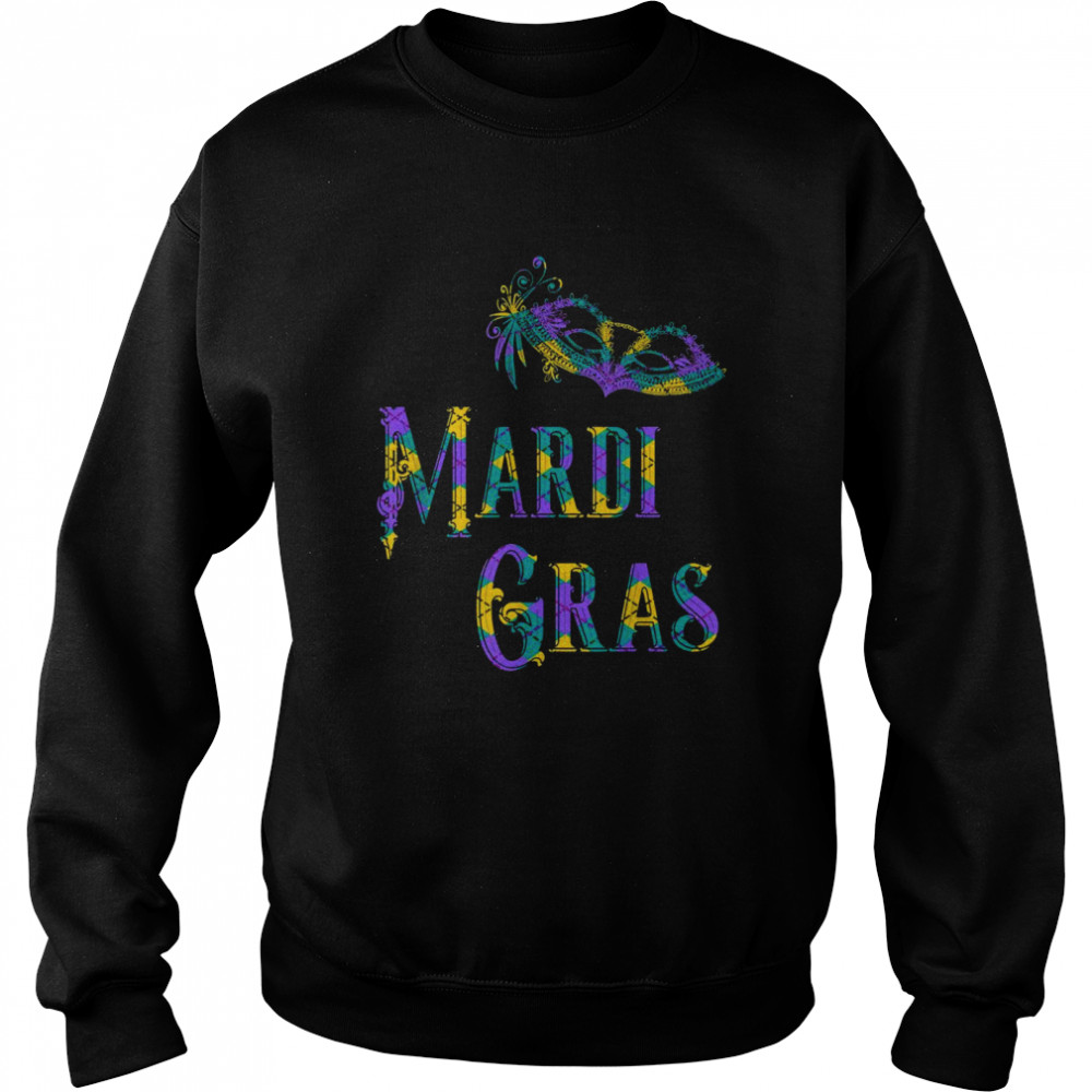 Mardi Gras Carnival Mask  Unisex Sweatshirt