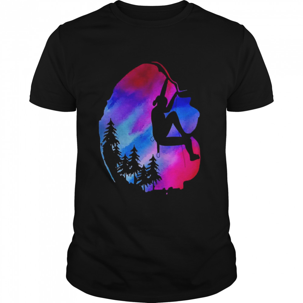 Rock Rock Climber Mountains Bouldering Climb Mountain Shirt