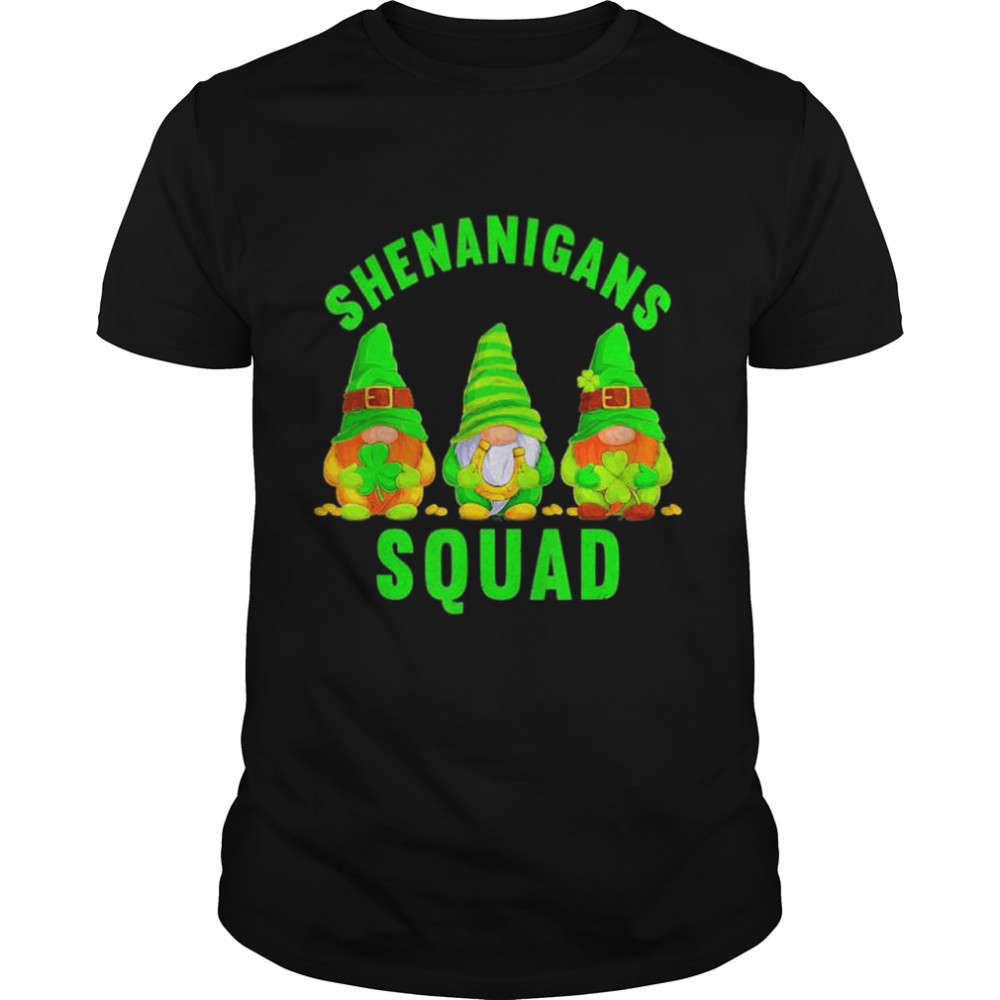 Shenanigans Squad Irish Gnomes Saint Patricks Day shirt