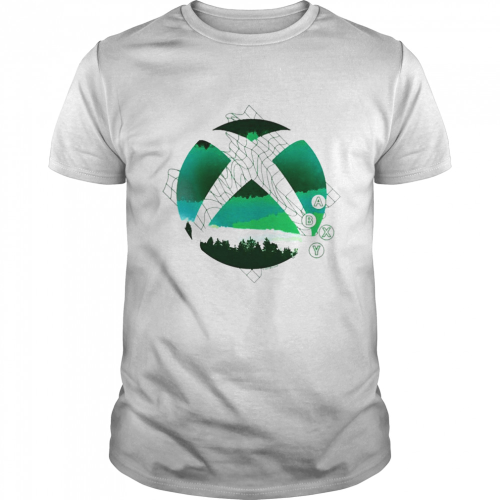 Xbox Terrain Grid With Buttons Pullover Shirt