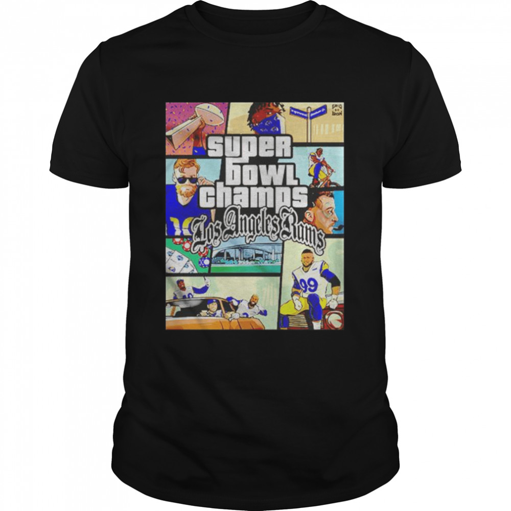 GTA Super Bowl Champs Los Angeles Rams shirt