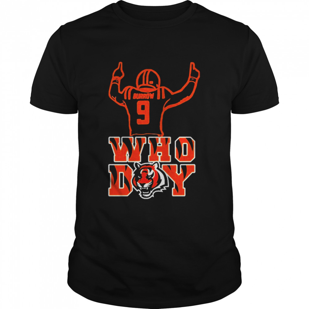 Joe Burrow Who Dey Bengals Super Bowl Football 2022 Shirt