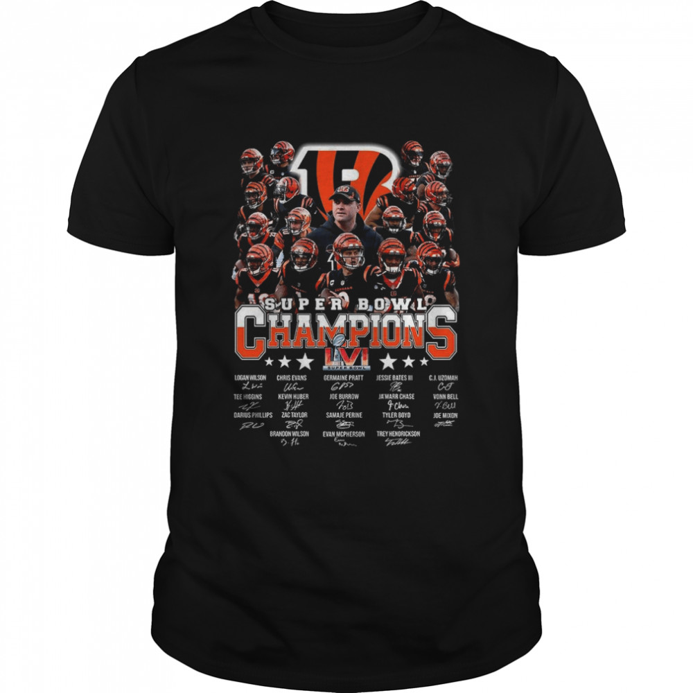 Super bowl champions logan wilson chris evans tee higgins darius phillips shirt