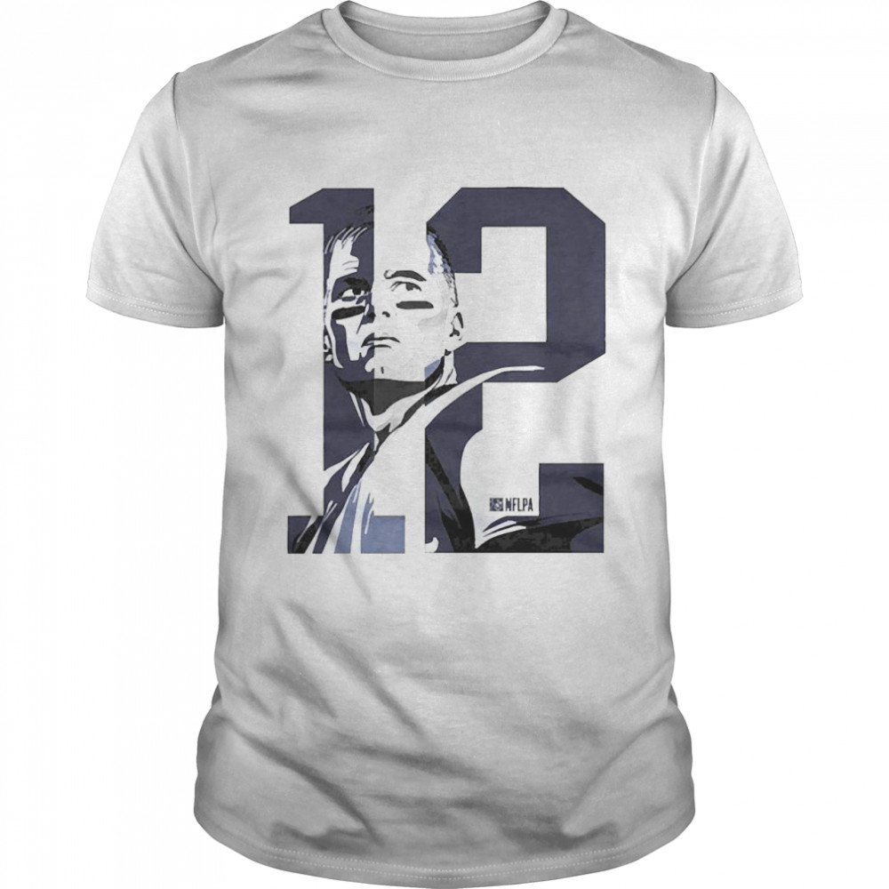 Tom Brady 12 New England Vector Shirt