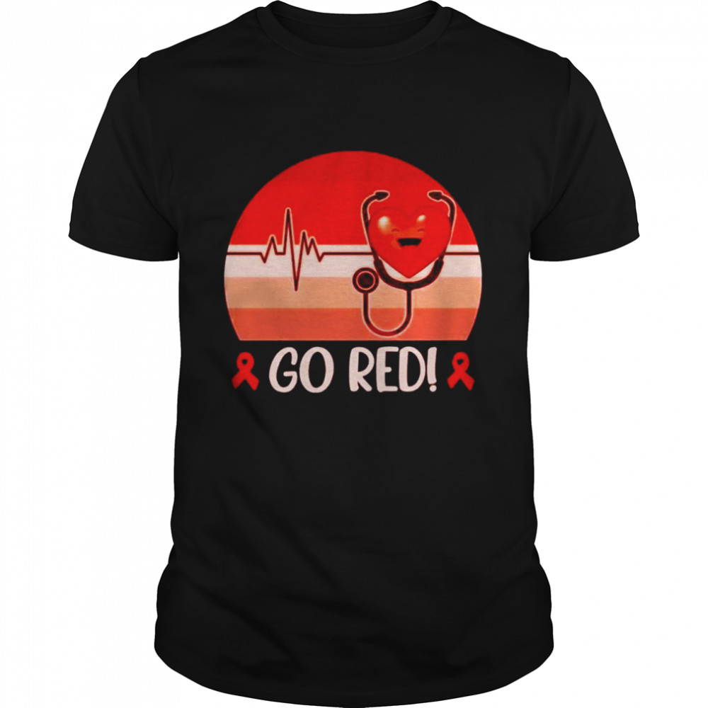 Heart Health Month go red shirt