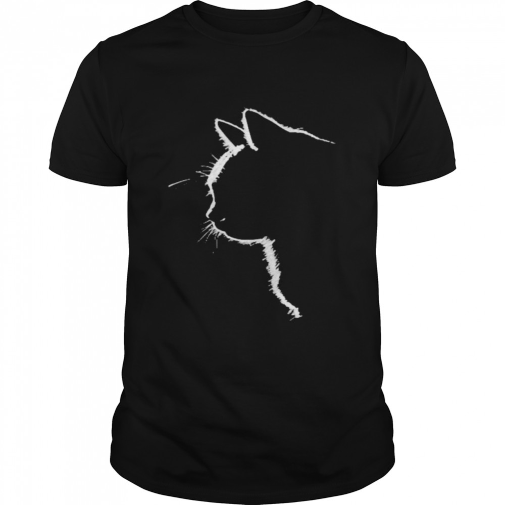 Cat Silhouette White shirt