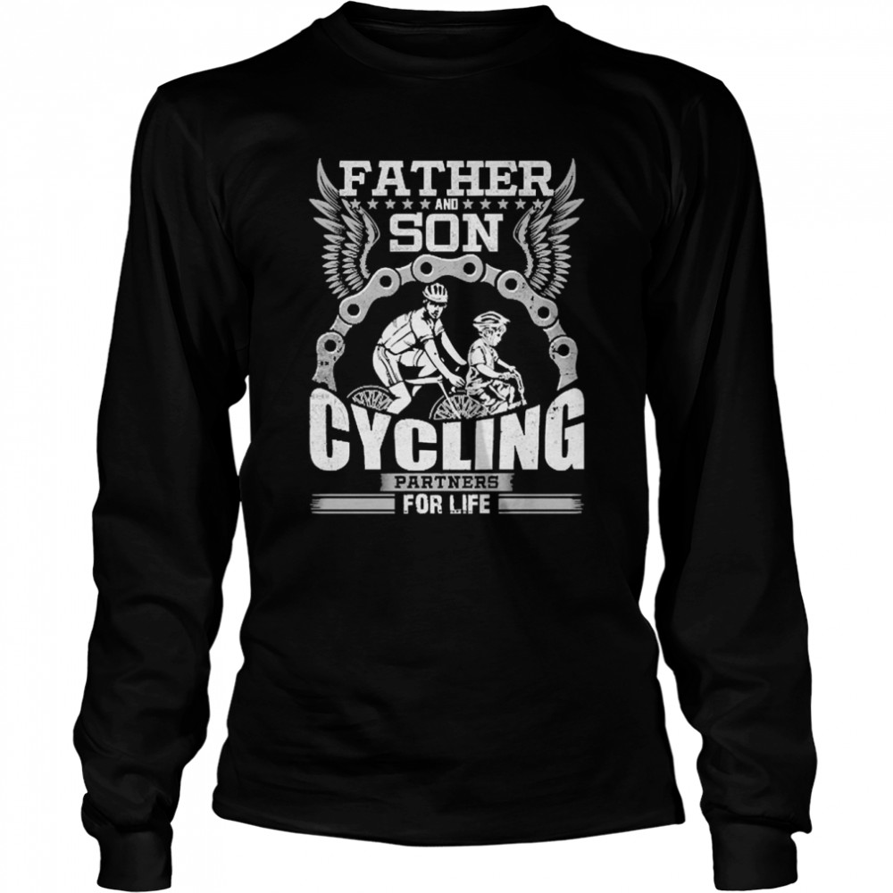 Father And Son Cycling Partners For Life  Long Sleeved T-shirt