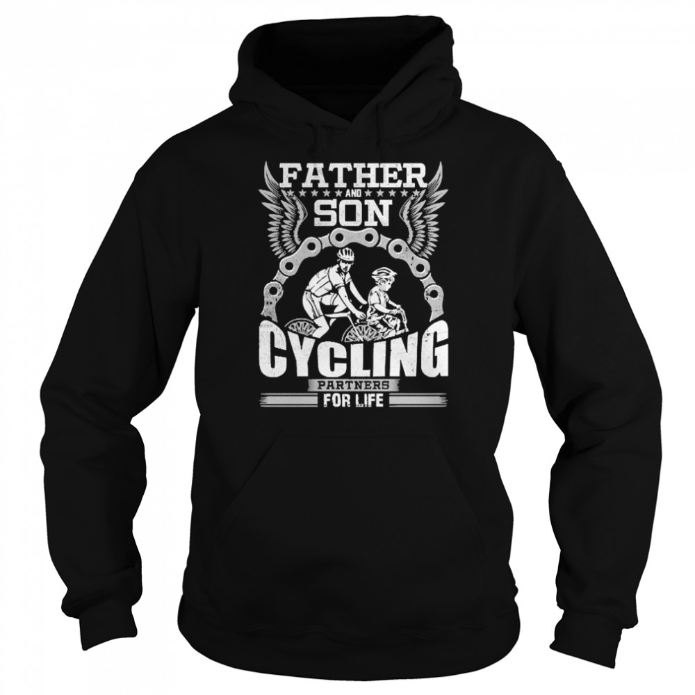 Father And Son Cycling Partners For Life  Unisex Hoodie