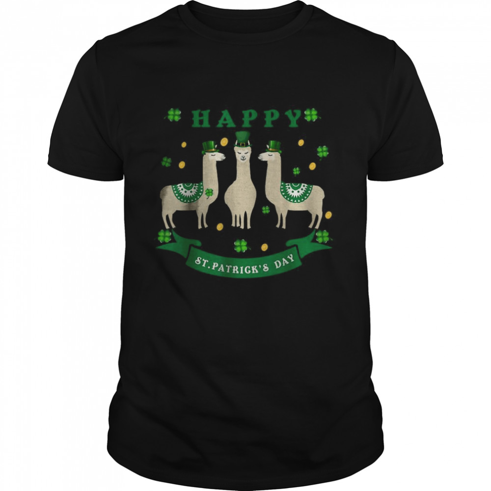 Llama St Patrick’s Day Alpaca Irish Funny Shirt