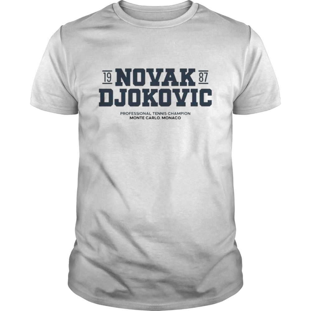 Novak Djokovic 1987 professional tennis champion shirt