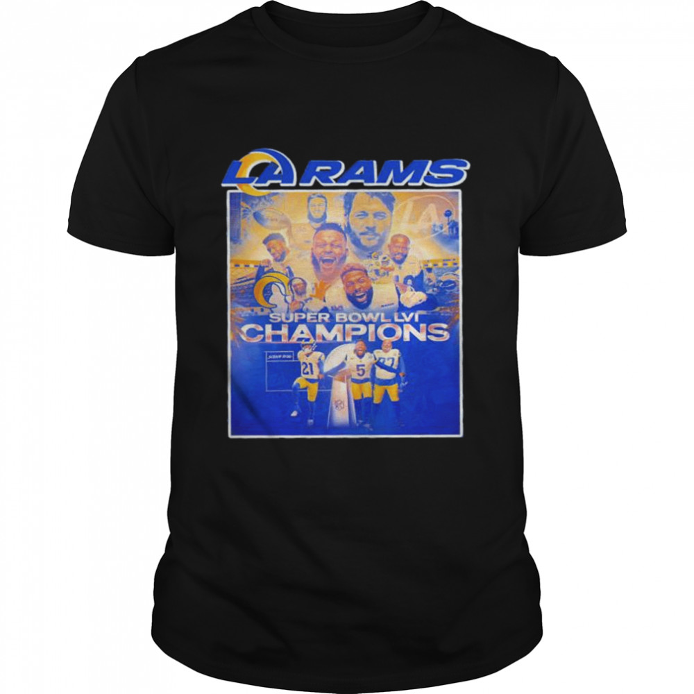 LA Rams Super Bowl Team Champions LVI Art shirt