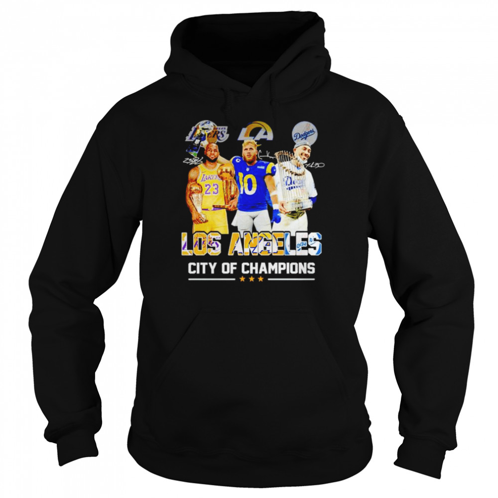 Los Angeles city of champions best players signature shirt Unisex Hoodie