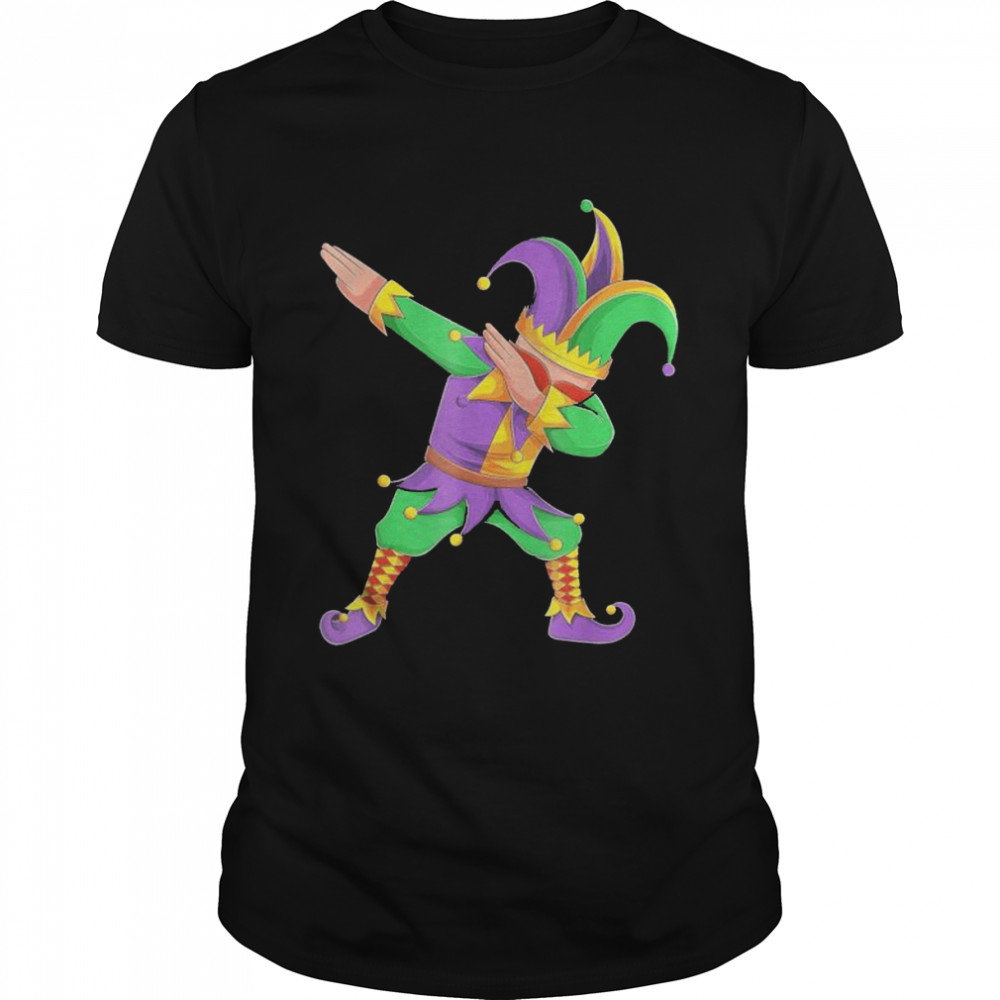 Mardi Gras Outfit Dabbing Jester New Orleans shirt