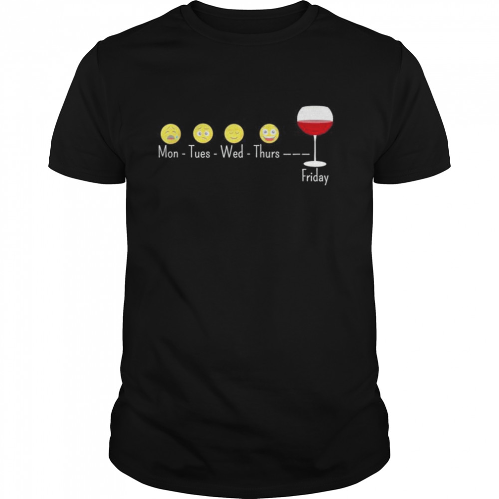 Monday thursday wine shirt