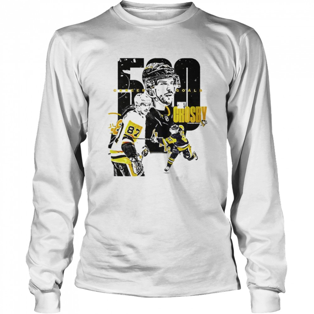 Sidney Crosby 500 Pittsburgh Penguins NHL shirt Long Sleeved T-shirt