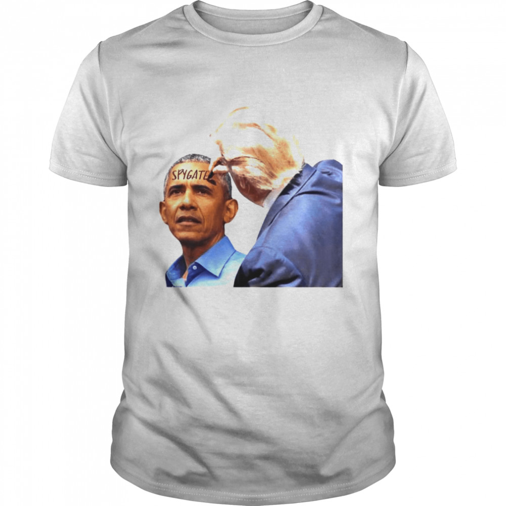 Trump write Obama’s forehead spygate shirt