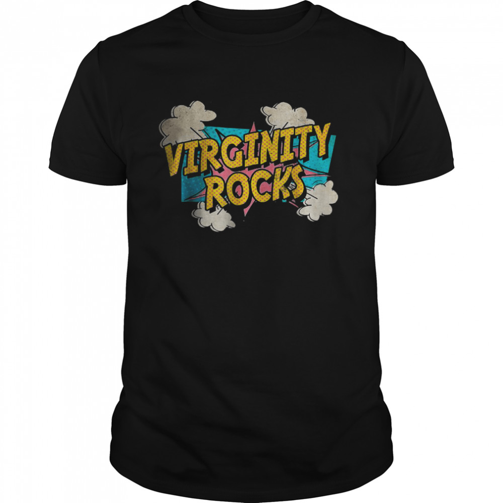 Virginity Mens & Womens Rocks Original Trendy Comic T-Shirt