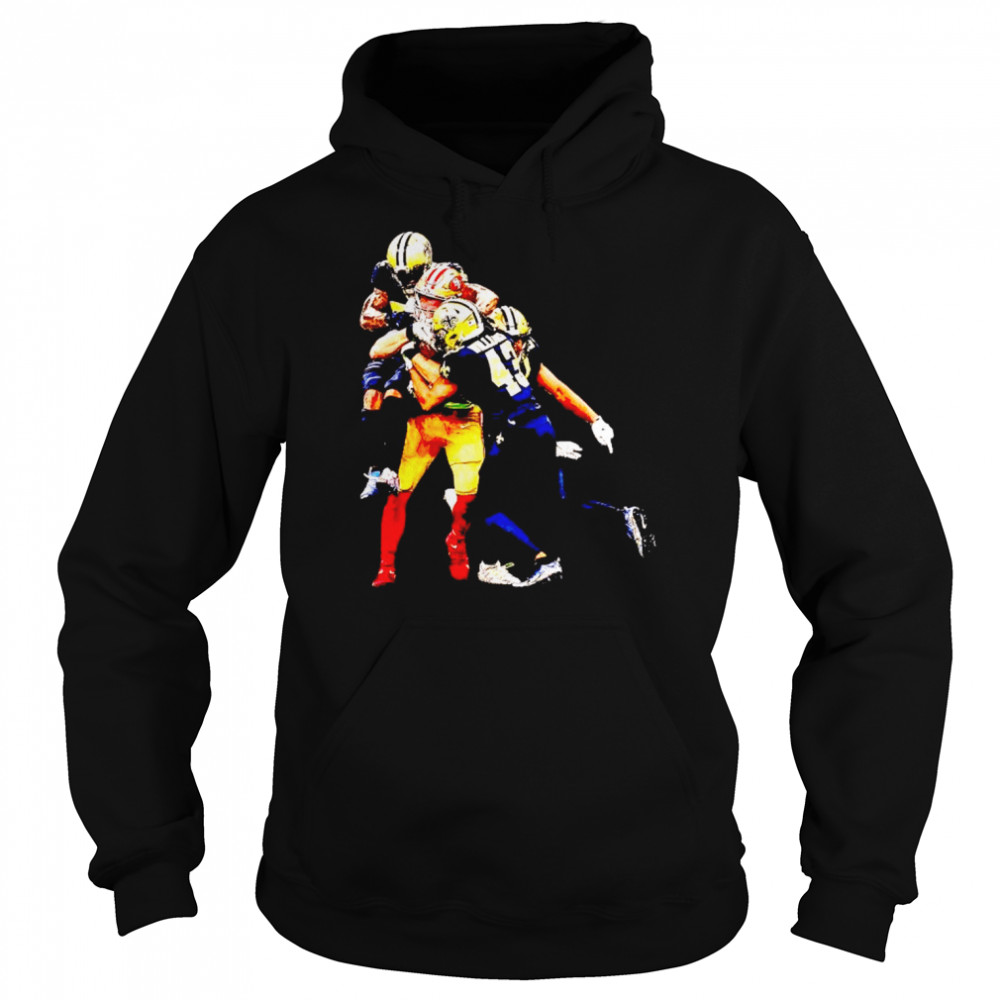 49ers’ George Kittle on the catch Saints shirt Unisex Hoodie