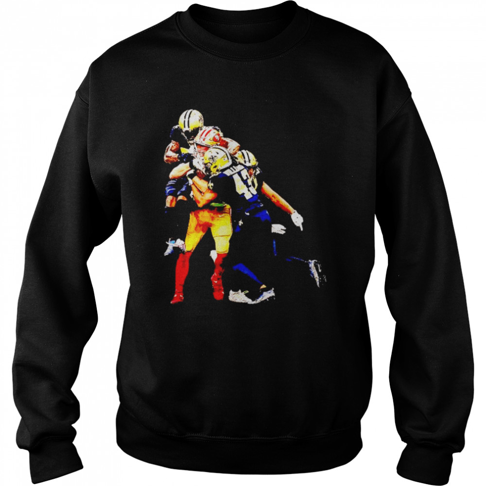 49ers’ George Kittle on the catch Saints shirt Unisex Sweatshirt