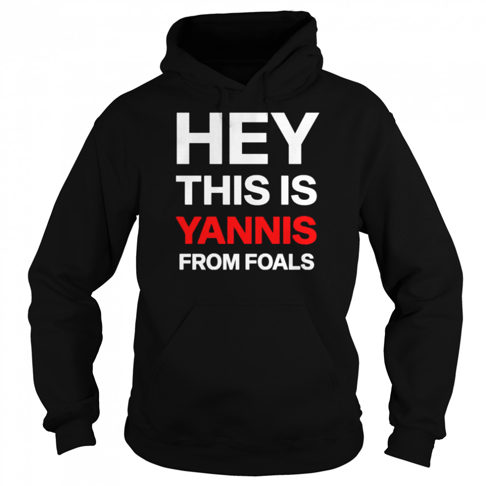 Hey this is yannis from foals shirt lemieux Unisex Hoodie