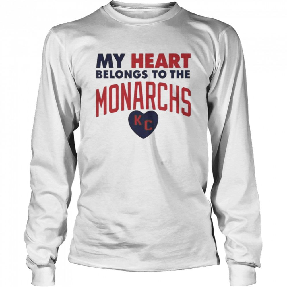 My Heart Belongs To The Monarchs Kc shirt Long Sleeved T-shirt