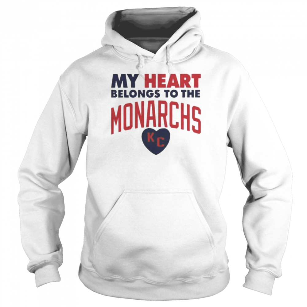 My Heart Belongs To The Monarchs Kc shirt Unisex Hoodie