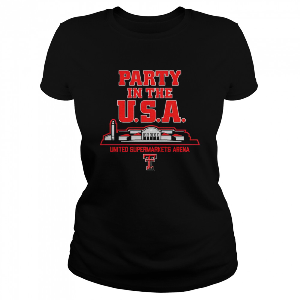 Red Raiders party in the USA United supermarkets arena shirt Classic Women's T-shirt