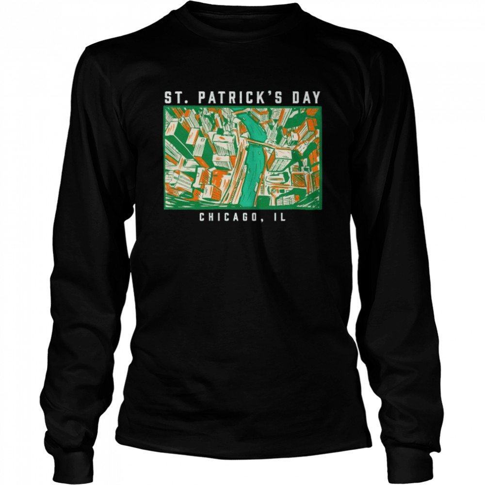 St Patrick’s day Chicago river shirt Long Sleeved T-shirt