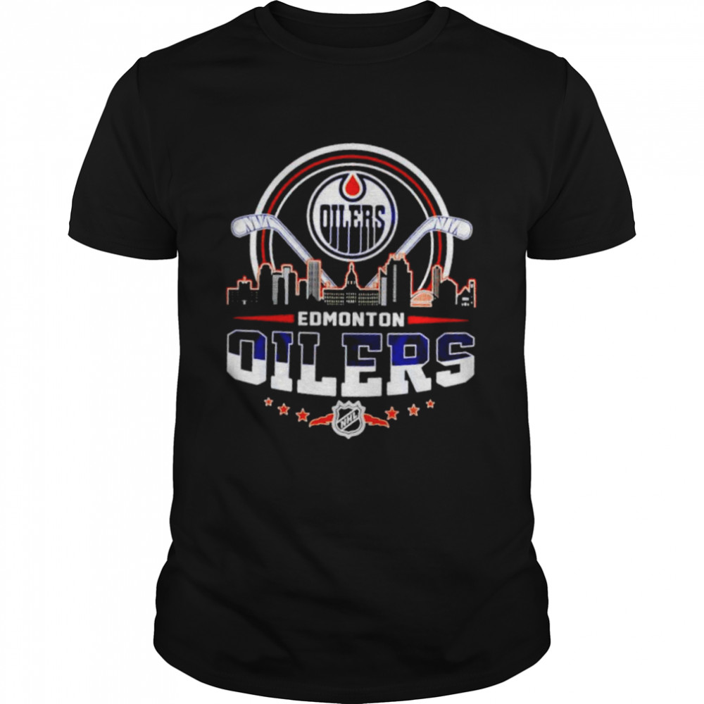 Edmonton Oilers NHL City Skyline shirt