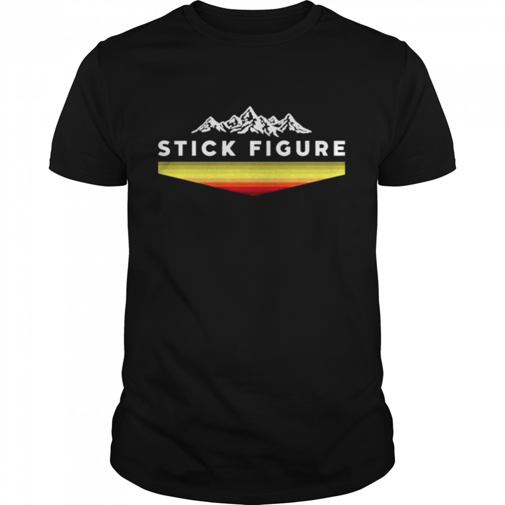 Stick Figure Mountain Raglan shirt