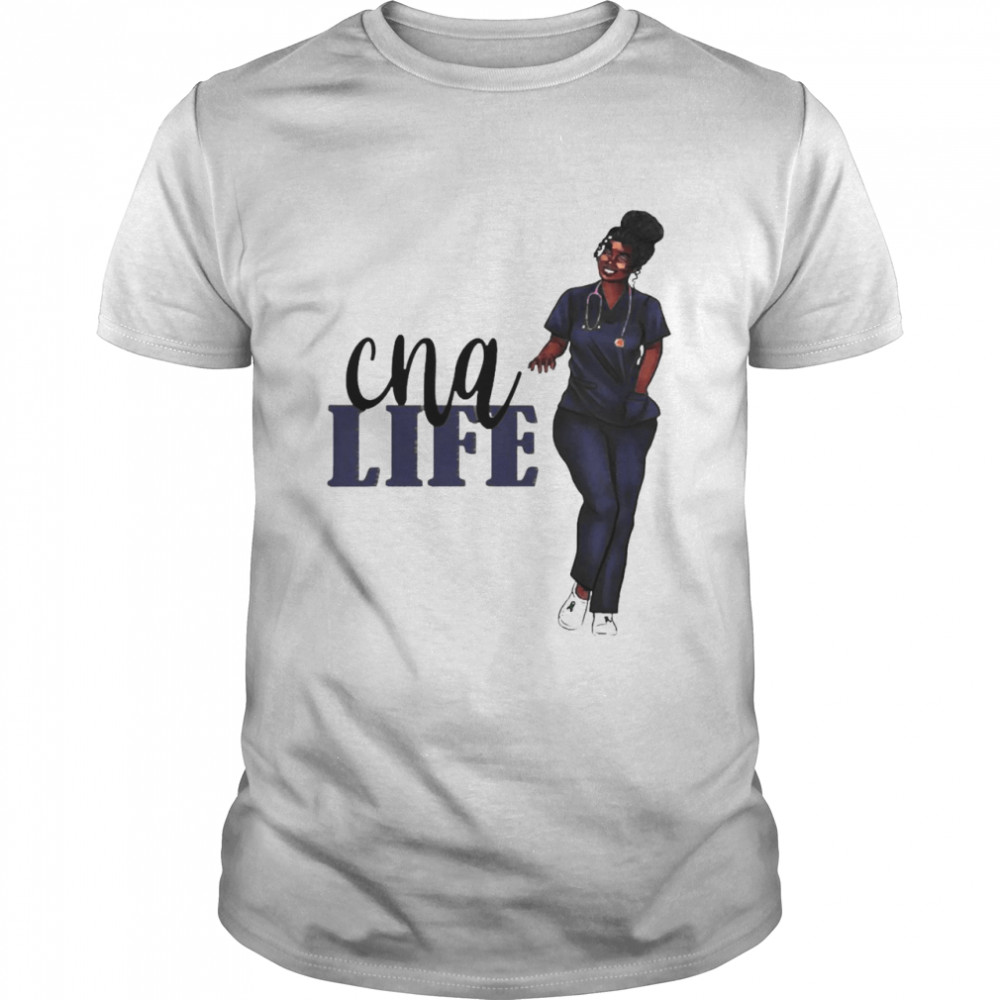 Dark Blue Scrubs CNA Life Shirt