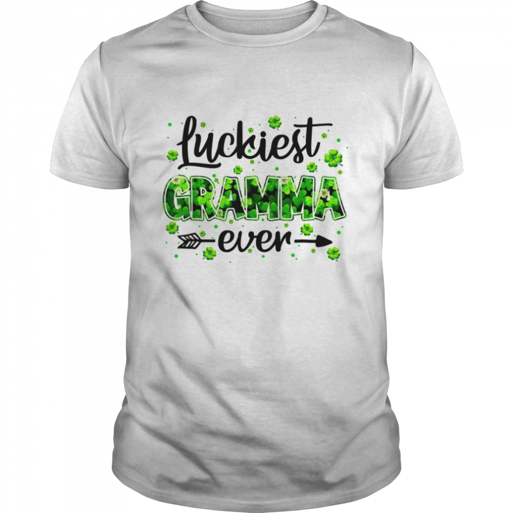 Luckiest Gramma Ever Shamrock St Patrick’s Day Irish Shirt